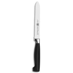 Schneidwaren|Zwilling Universalmesser Vier Sterne 13 cm Schwarz