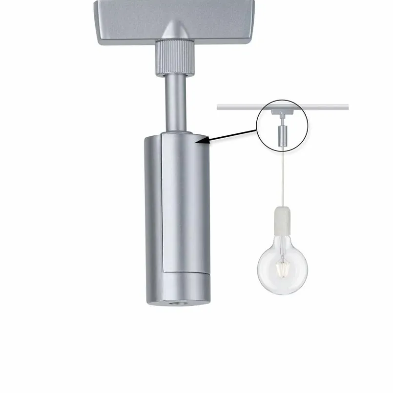 Paulmann Schienensysteme-Universal-Pendelladapter URail Chrom Matt