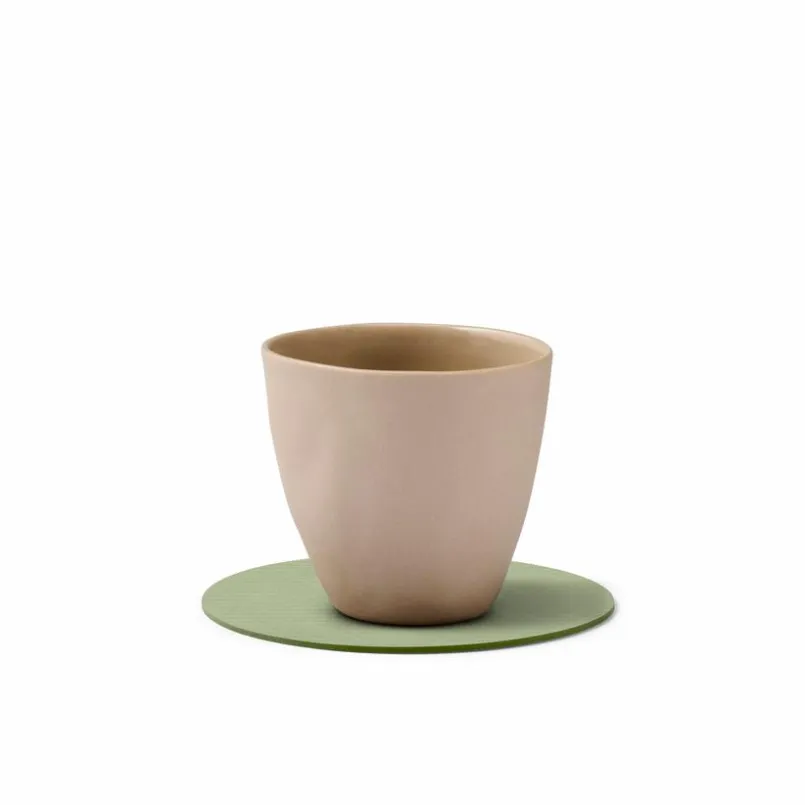 LINDDNA Bar- & Weinzubehör-Untersetzer Corduroy Circle Olive