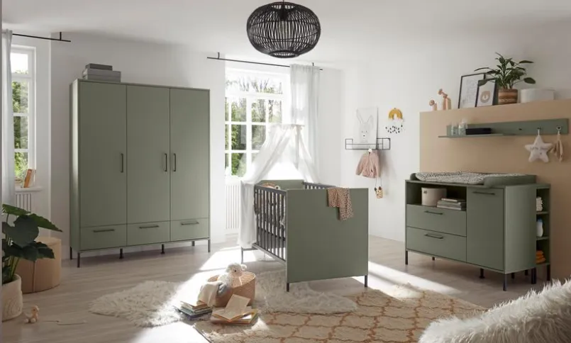 Mäusbacher Wickelkommoden|Wickelkommoden-Unterstellregal Ole Pine Green