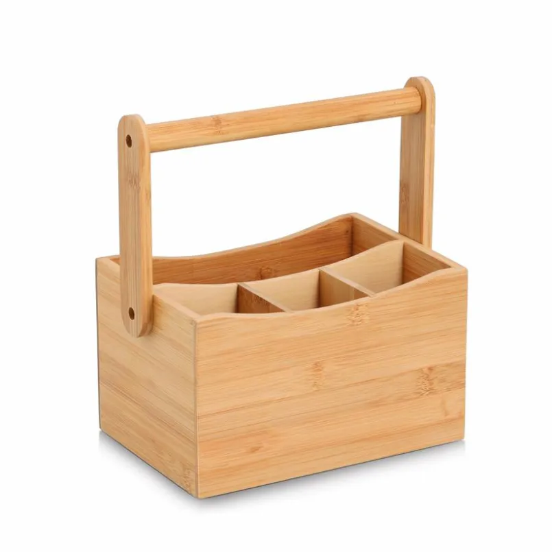 Halterungen-Utensilienhalter 21,5 x 14 cm Hellbraun