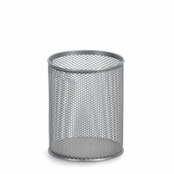 Aufbewahrungsboxen & Behälter|Aufbewahrungsboxen & Behälter-Utensilo Mesh Ø 11 cm Silber