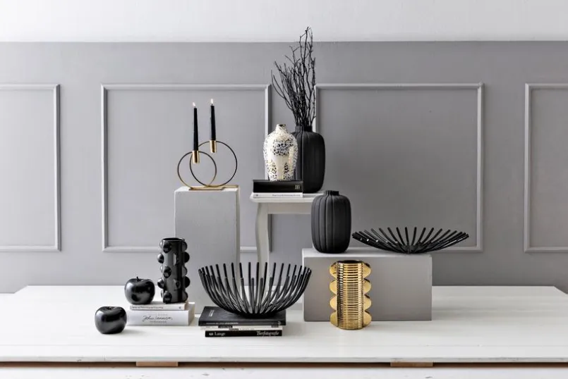 Vasen|Vasen| Vase 24 cm Schwarz