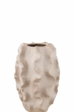 Vasen|Vasen|DAHEIM Vase Abstrakt 37,5 cm Beige