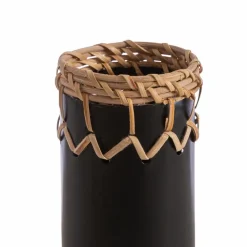 Vasen|Vasen| Vase Bamboo 28 cm Schwarz