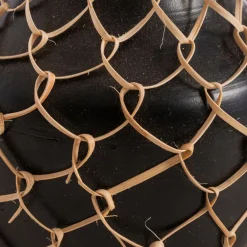 Vasen|Vasen| Vase Bamboo 28 cm Schwarz