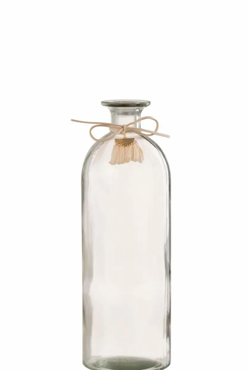 DAHEIM Vasen|Vasen-Vase Flasche 26,5 cm Transparent