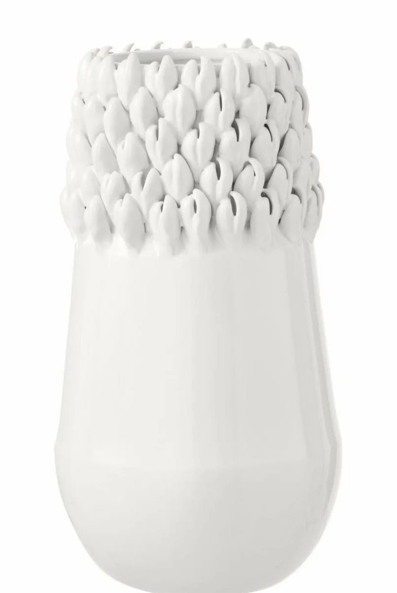 DAHEIM Vasen|Vasen-Vase Ibiza 32,8 cm Weiß