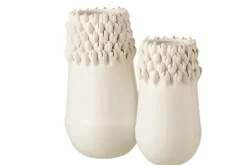 DAHEIM Vasen|Vasen-Vase Ibiza 32,8 cm Weiß