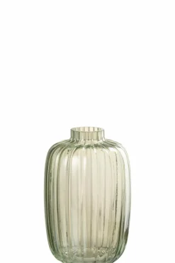 DAHEIM Vasen|Vasen-Vase Linien 20 cm Grün