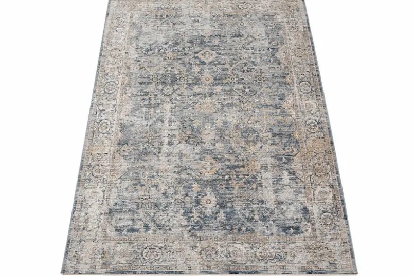 Vintage Teppiche| Vintage Teppich Caravan Blau / Grau