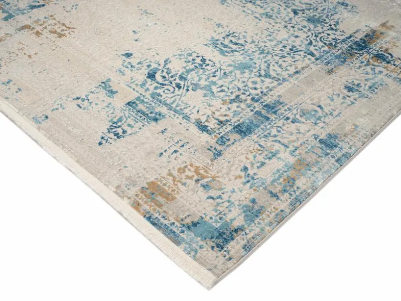 Vintage Teppiche|Musterring Vintage Teppich Opera 160 x 230 cm Grau / Blau