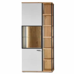 IDEAL Wohnen Vitrinen-Vitrine Basset Weiß