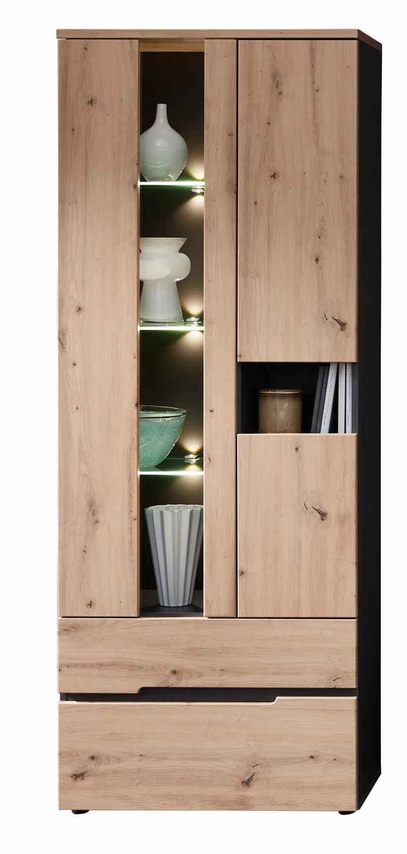 Vitrinen|Innostyle Vitrine Memphis Artisan-Eiche