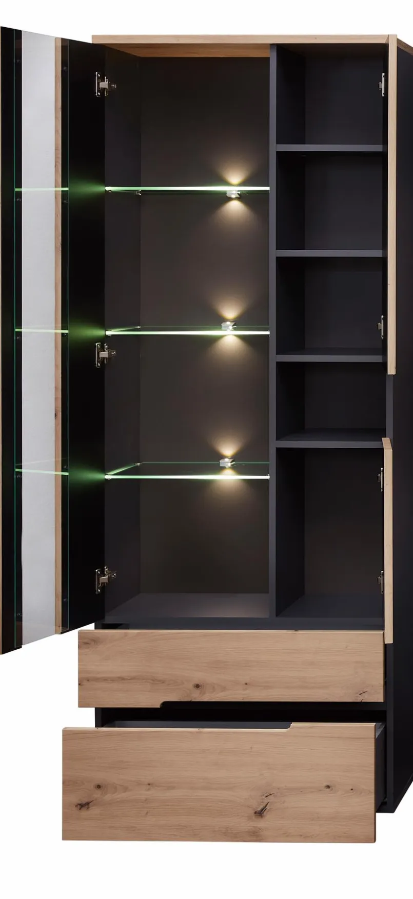 Vitrinen|Innostyle Vitrine Memphis Artisan-Eiche