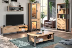 trendteam Vitrinen-Vitrine Mia Artisan-Eiche