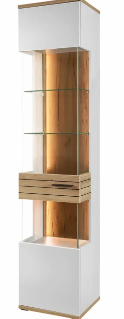 set one by Musterring Vitrinen-Vitrine Quincy Lichtgrau