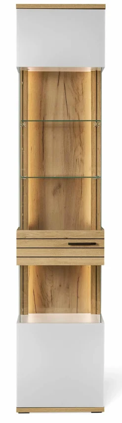 set one by Musterring Vitrinen-Vitrine Quincy Lichtgrau