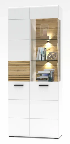 Innostyle Vitrinen-Vitrine Salerno Weiß