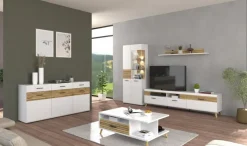 Innostyle Vitrinen-Vitrine Salerno Weiß