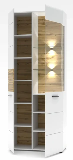 Innostyle Vitrinen-Vitrine Salerno Weiß