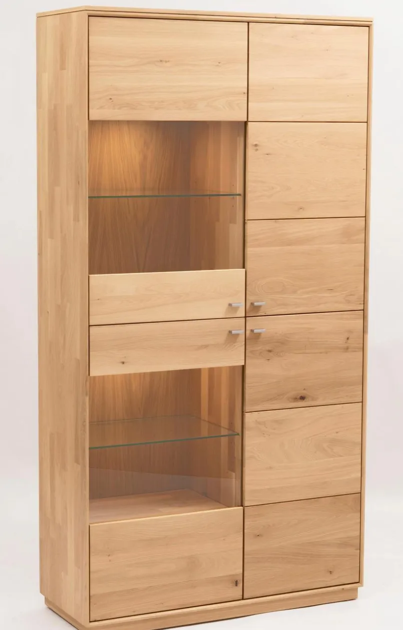 Vitrinen|Vitrinen|Boegner Vitrine Alexandra Wildeiche Bianco