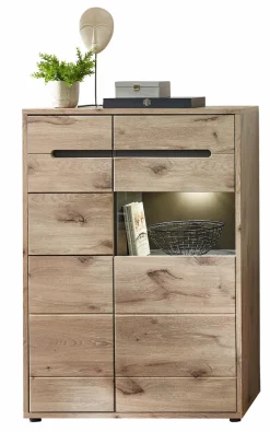 Innostyle Vitrinen|Vitrinen-Vitrine Bellano Viking Oak