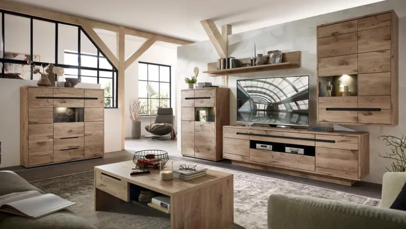 Innostyle Vitrinen|Vitrinen-Vitrine Bellano Viking Oak