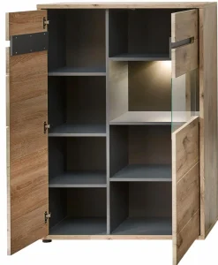 Innostyle Vitrinen|Vitrinen-Vitrine Bellano Viking Oak