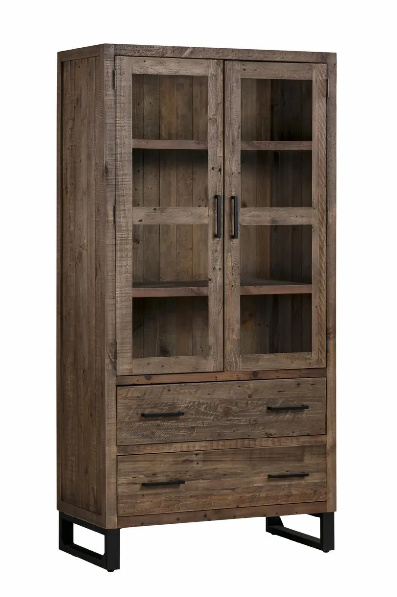 WOLFMÖBEL Vitrinen|Vitrinen-Vitrine Boston 5079 Braun
