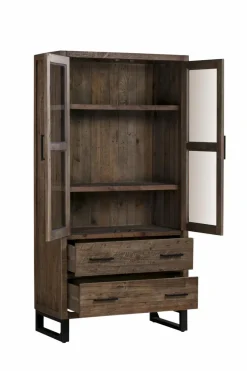 WOLFMÖBEL Vitrinen|Vitrinen-Vitrine Boston 5079 Braun