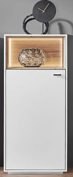 IDEAL Wohnen Vitrinen-Vitrine Coruna Weiß