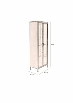 Vitrinen|Vitrinen|Zuiver Vitrine Gertlush Messing