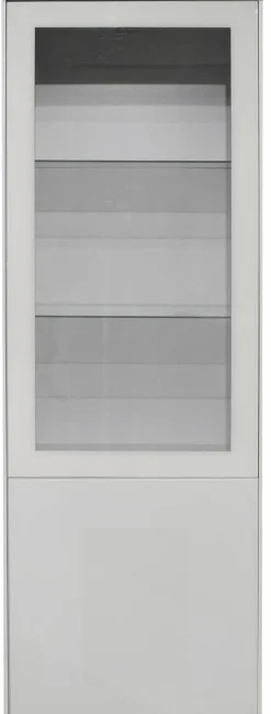 Vitrinen|Mäusbacher Vitrine Monza Kreidegrau