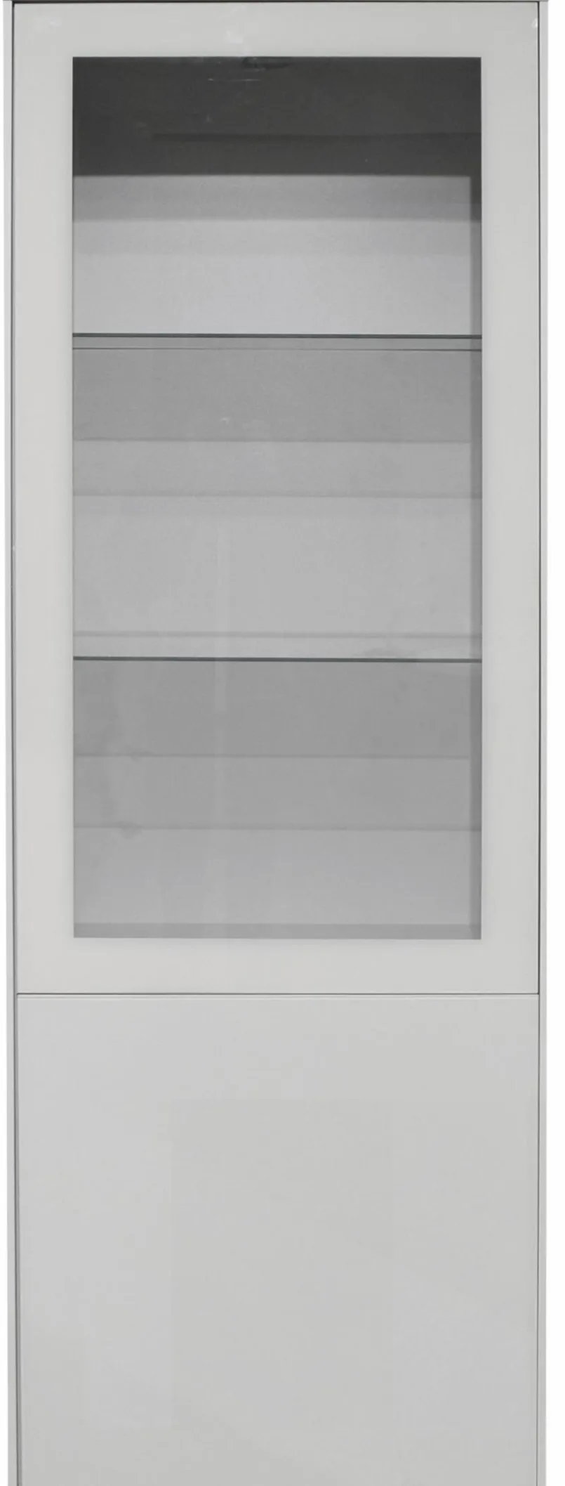Vitrinen|Mäusbacher Vitrine Monza Kreidegrau