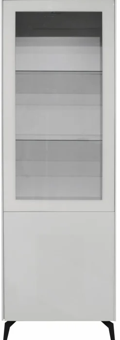 Vitrinen|Mäusbacher Vitrine Monza Kreidegrau
