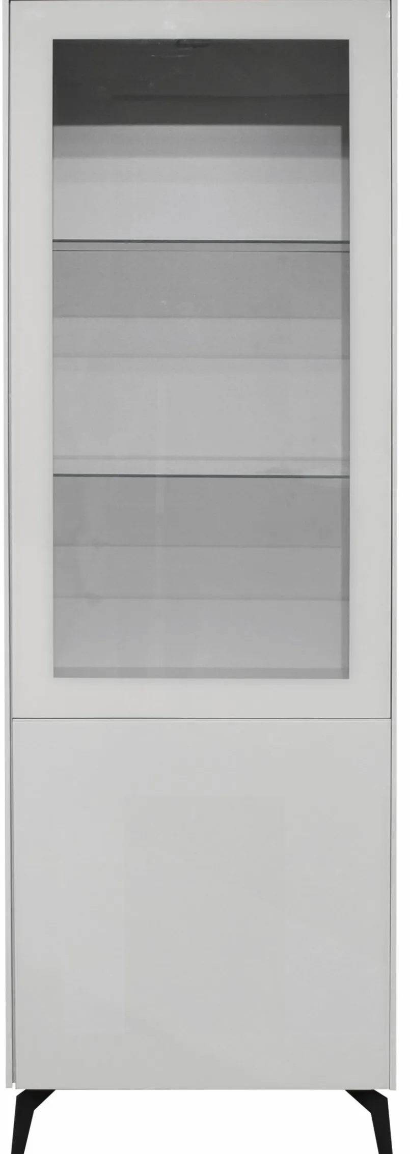 Vitrinen|Mäusbacher Vitrine Monza Kreidegrau