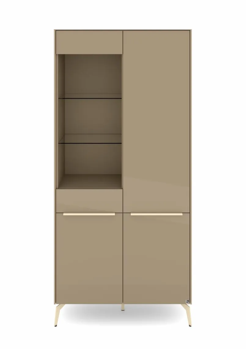 Vitrinen|Vitrinen|set one by Musterring Vitrine Reno Taupe