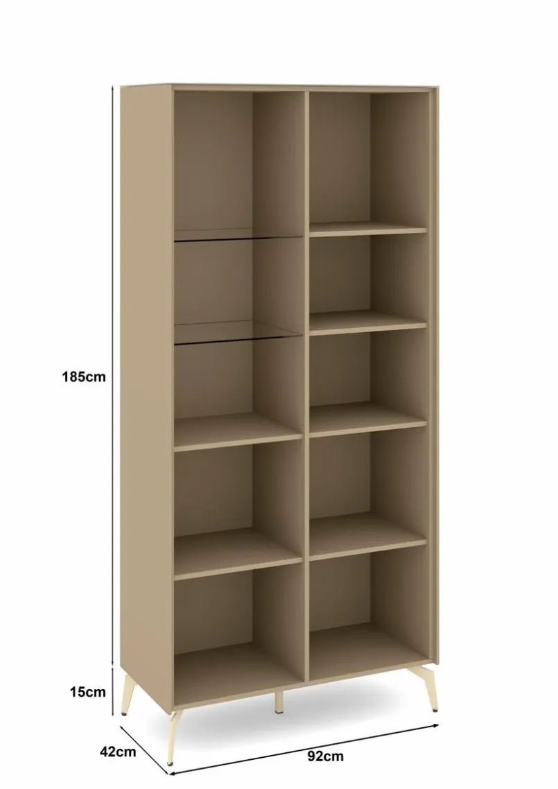 Vitrinen|Vitrinen|set one by Musterring Vitrine Reno Taupe