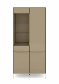 Vitrinen|Vitrinen|set one by Musterring Vitrine Reno Taupe