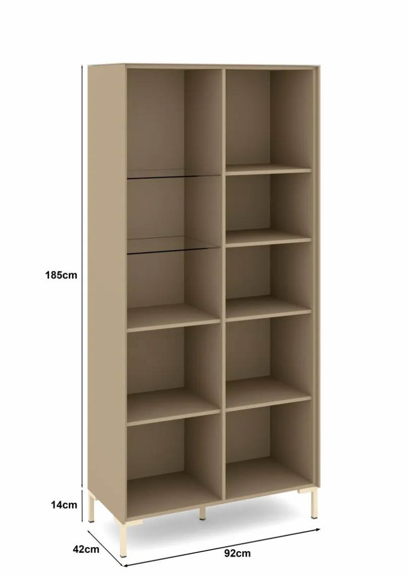 Vitrinen|Vitrinen|set one by Musterring Vitrine Reno Taupe
