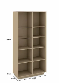 Vitrinen|Vitrinen|set one by Musterring Vitrine Reno Taupe