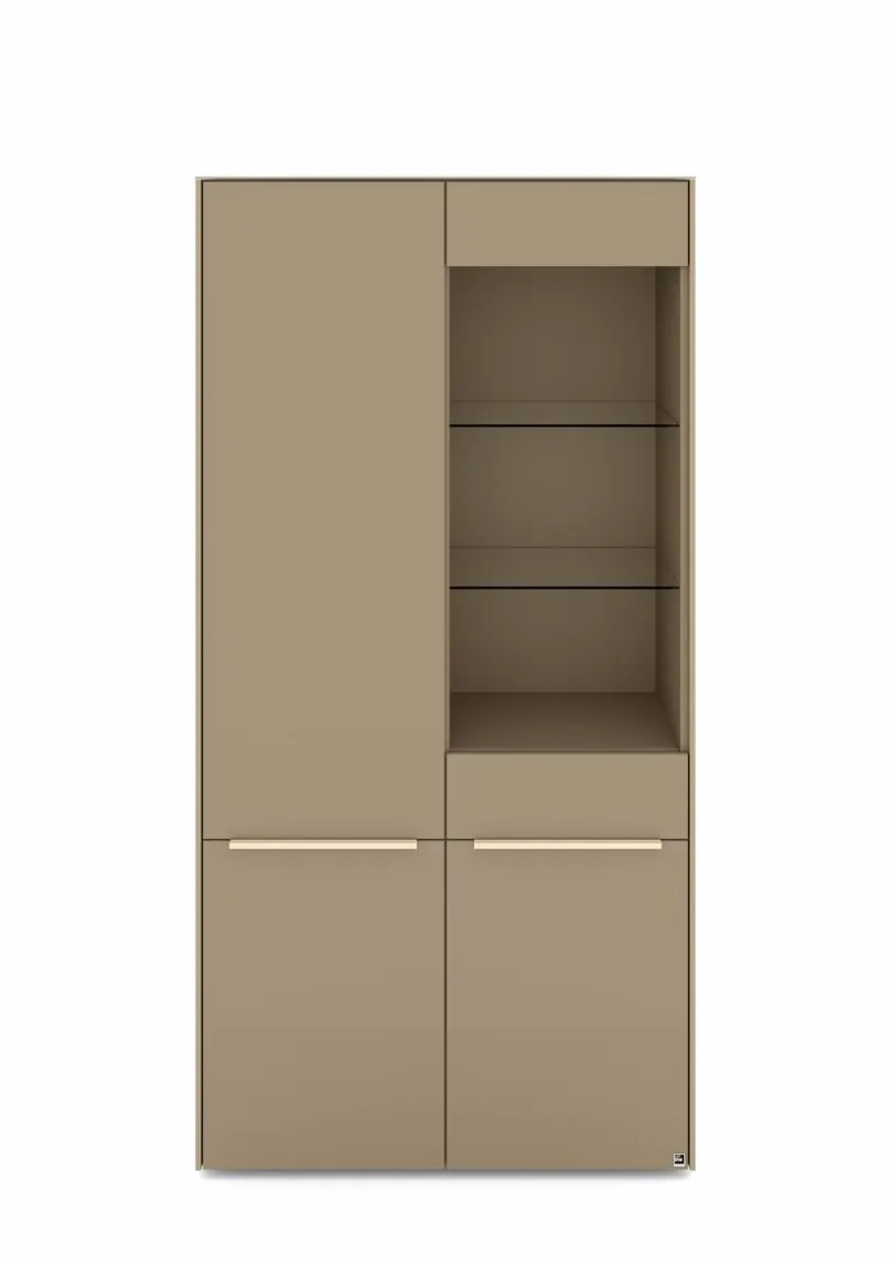 Vitrinen|Vitrinen|set one by Musterring Vitrine Reno Taupe