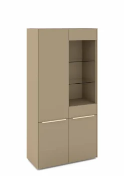 Vitrinen|Vitrinen|set one by Musterring Vitrine Reno Taupe