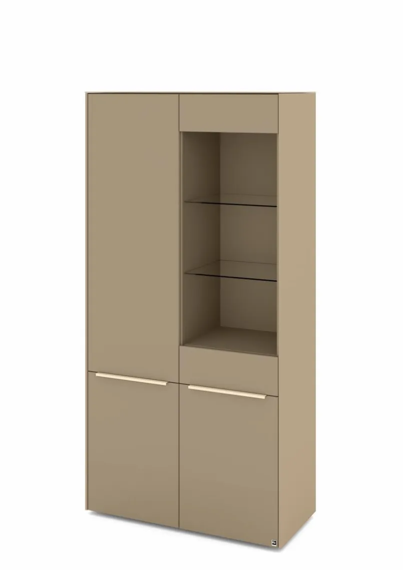 Vitrinen|Vitrinen|set one by Musterring Vitrine Reno Taupe