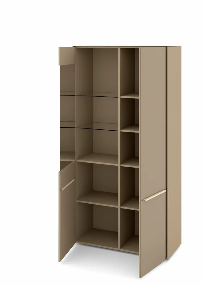 Vitrinen|Vitrinen|set one by Musterring Vitrine Reno Taupe