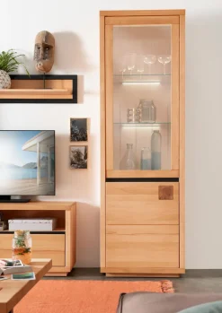 G+K Vitrinen|Vitrinen-Vitrine Richmond Kernbuche