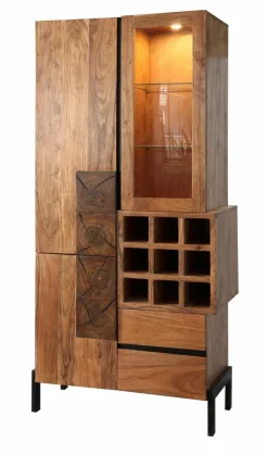 Vitrinen|Vitrinen|WOLFMÖBEL Vitrine Root 1507 Akazie