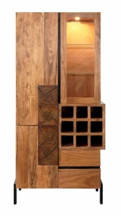 Vitrinen|Vitrinen|WOLFMÖBEL Vitrine Root 1507 Akazie