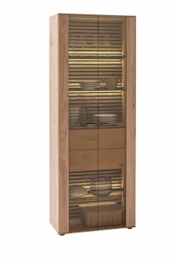Vitrinen|Vitrinen|SCHÖNER WOHNEN-Kollektion Vitrine Yonna Braun